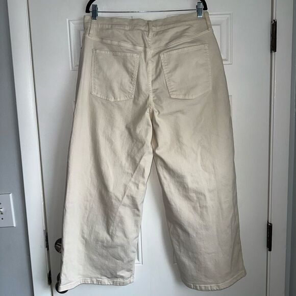 Banana republic HIGH-RISE WIDE-LEG CROPPED JEAN SIZE 32 14 %634406 jeans ecru - Picture 4 of 7